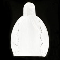 "Unisex Reflective Windbreaker Jacket – Lightweight, Water-Resistant, Luminous Design"